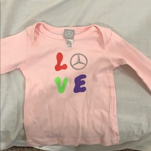 MERCEDES long sleeve 6-12 month shirt.